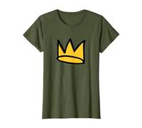 Riverdale Jughead Crown T-Shirt, Women, Olive Green, Large