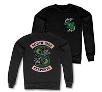 Riverdale Officially Licensed South Side Serpents Sweatshirt (Black), X-Large