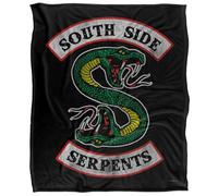 Riverdale Silky South Side Serpents Supersoft Blanket Black/green/white (One Size)