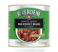 Riverdene Red Kidney Beans in Water - 2.5 kg Bag (2.5kg net) - Bulk Canned Beans for Salads, Soups & Meal Prep