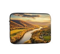Riverglow Print Laptop Sleeve 13 inch, Oxford Case | Splash-Resistant Oxford W/ Foam Padding. Fits 13 Inch Laptop. Slim For Backpack Riverglow Print