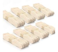 RIVERKING 200pcs,8",Craft Sticks,Wooden Fans Sticks,Handle Natural Paddle Fan Handles,Jumbo Auction Bid Paddles,Popsicle Sticks for Wedding Programs,DIY,Crafts,Paint Mixing