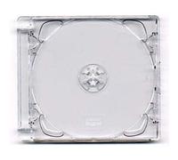 RIVERMEDIA CD Super Jewel Box 10.4 mm - Single Disc Clear Case with Clear Tray, Virgin Plastic (50)