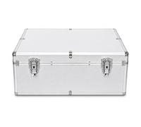 RIVERMEDIA DJ Flight Case Aluminium Style CD DVD Blu-ray Storage Box 500 Disc with Hanging Sleeves