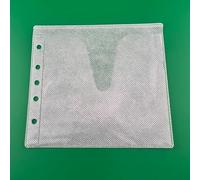 RIVERMEDIA Double CD Wallet with Ring Binder Holes - 2 Disc Holder Sleeve - Clear Polypropylene Storage Pocket for CD/DVD/Blu-ray (200)