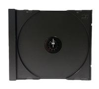 RIVERMEDIA PREMIUM Black Tray for CD/DVD Jewel Case Outers - Single-Disc Add-On/Replacement Inner Tray (No Outer Case) (100)