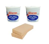 RiverOaks Absorene Book Cleaner and Dirt Eraser Two-Pack Each (Bundle- Total of 4 Items) for Cleaning Dirt and Dust Off Books and Documents