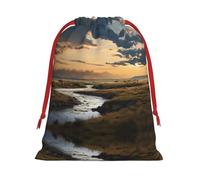 Rivers and plains M Patterned Gift Bags - Add a touch of formality to weddings, Christmas, birthdays, and anniversaries - (S - L)