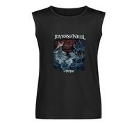 Rivers of Nihil The Work Album Mens Unisex Sleeveless T-Shirt Graphic Print Vests Top Black Tank Tee XL