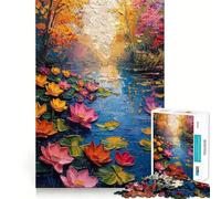 Rivers Roses Sunset Jigsaw Puzzles for Adults1000 Piece Mind Skill Group Joy Quality Edge Art Collection Piece (38x52cm)