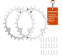 RIVERSHINE Galvanised Steel Spikes, Compatible with Husqvarna Robotic Lawnmower, Robot Lawnmower Wheel Size 252 mm, for Traction Improvement Robotic Lawnmower, with 21 Screws