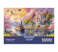 Riverside Secret Jigsaw Puzzles for Adults Interesting Puzzles 1000 Piece Impossible Puzzle for Adults Gifts 52x38cm/1000pcs
