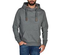 riverso Hoodie Men's Regular Fit RIVNiklas Hooded Pullover Pullover Cross-Over Collar Grey Brown Green Red Blue Black Beige S M L XL XXL 3XL 4XL 5XL, XXL