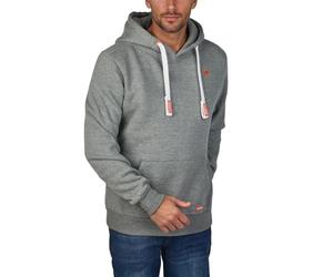 riverso Linus Men’s Hoodie Sweatshirt Sweatshirt with Hood, Kangaroo Pockets, Regular fit, Plain 80% Cotton, Grey, Brown, Green, red, Blue, Black, S, M, L, XL, 2XL, 3XL, 4XL, 5XL - Grey - XXXXX-Large