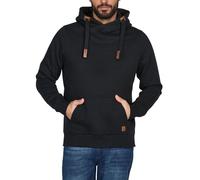 riverso Men's Hooded Jumper RIVNiklas Pullover Sweatshirt Hoodie Hood Kangaroo Pockets Cross Over Collar Regular Plain Cotton Grey Brown Green Red Blue Black S M L XL 2XL 3XL 4XL 5XL