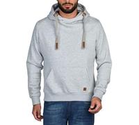 riverso Men's Hoodie Regular Fit RIVNiklas Hooded Pullover Pullover Cross-Over Collar Grey Brown Green Red Blue Black Beige S M L XL XXL 3XL 4XL 5XL, L