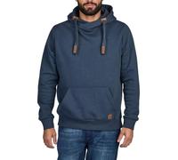 riverso Men's Hoodie Regular Fit RIVNiklas Hooded Pullover Pullover Cross-Over Collar Grey Brown Green Red Blue Black Beige S M L XL XXL 3XL 4XL 5XL, 3XL