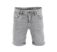 Riverso Men's Rivudo Shorts Regular Fit Denim Short 99% Cotton Bermuda Grey Light Blue Blue W30 W31 W32 W33 W34 W36 W38 W40 W42 - Grey - 32W