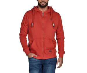 Riverso Noah Men's Hooded Jacket, Sweat Jacket, Sweatshirt, Hoodie, with Zip, Basic, Plain, Cotton, Grey, Brown, Green, Red, Blue, Black, S, M, L, XL, 2XL, 3XL, 4XL, 5XL