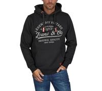 riverso RIVArmin Men's Regular Fit Hoodie Pullover Print Beige Green Grey Blue Navy Black S M L XL XXL 3XL 4XL 5XL, Black-tahiti Pearl Grey-formula Red, 4XL