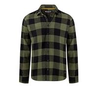 riverso RIVArne Men's Long-Sleeved Checked Flannel Shirt, Regular Fit, Lumberjack Shirt, 100% Cotton, Grey, Brown, Yellow, Red, Green, S, M, L, XL, XXL, 3XL, 4XL, 5XL, Ivy Green (12400), L