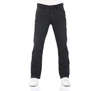 riverso RIVFalko Men's Stretch Bootcut Jeans Trousers Denim Black Blue Grey 29 30 31 32 33 34 36 38 40, Black Denim (B122), 31 W/32 L