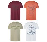 riverso RIVLeon 4 Pack Crew Neck T Shirts 100% Cotton Regular Fit Green Blue White Grey Red Orange S M L XL 2XL 3XL 4XL 5XL, XL