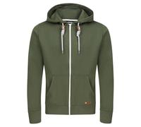 riverso RIVThilo Men's Sweat Jacket with Hood Zip Regular Fit Hooded Jacket Grey Brown Green Red Blue Black Beige S M L XL XXL 3XL 4XL 5XL, Ivy Green (12400), S