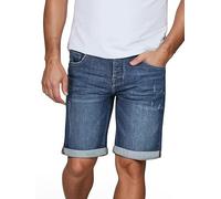 riverso RIVTom Men's Stretch Shorts Regular Fit Bermuda Shorts Summer Denim Plain Black Grey Blue 30 31 32 33 34 36 38 40 42 44 46, Dark Blue Denim (D250), 36