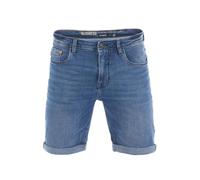 riverso RIVUdo Men's Stretch Shorts Regular Fit Bermuda Shorts Summer Denim Plain Grey Blue Black 30 31 32 33 34 36 38 40 42 44 46, Middle Blue Denim (M214), 36