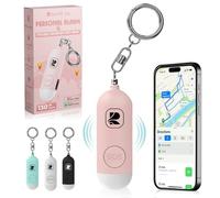 RiverStone compatible with Apple Find My Personal Alarm 130dB air tag anti aggression GPS Tracker Only for IOS, Compact Emergency Self Defense & Anti kidnapping Key Ring for Kids, Women, Elder
