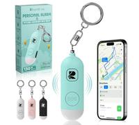 RiverStone compatible with Apple Find My Personal Alarm 130dB air tag anti aggression GPS Tracker Only for IOS, Compact Emergency Self Defense & Anti kidnapping Key Ring for Kids, Women, Elderly