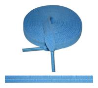 RiverValley Flat Shoelaces for Boots - 2 Pairs Durable Replacement Laces for Martin Boots, Work & Hiking Shoes, Light Blue, 31inch（80cm）