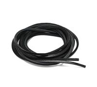 RiverValley Premium Leather Shoe Laces for Dress Shoes Chukka Boots 1/8 Inch Thick 59 Inches Long 2 Leather Strips [1 Pair], Black, 2mm thick
