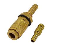 RIVERWELD Argon Quick Connect Fittings Hose Gold Connector for QQ300 PTA DB SR WP 17 18 26 TIG Welding Torch 1set