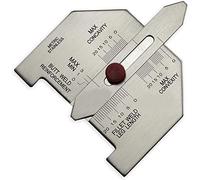 RIVERWELD Automatic Weld Size Weld Gauge for Accurate Calibration of Butt Fillet Type Welds Checks Reinforcement The Throat of Fillet Weld Determines The Leg Size of The Fillet Weld (Metric)
