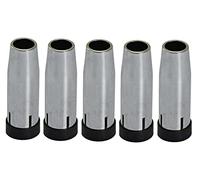 RIVERWELD MIG MAG Conical Gas Nozzle 145.0080 Brass 145.0080 Brass Wall Thickness 1.5mm for 24KD MB24 CO2 Welding Torch Consumables Pack of 5