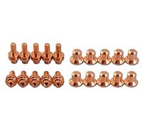 RIVERWELD Plasma Electrode Extended 020382 Plasma Tips Nozzle Extended 0.9mm 020382 25Amp Fit PMax 350/380 PAC110 20pcs