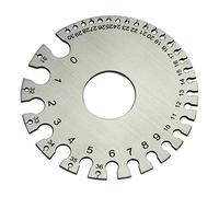 RIVERWELD Round Cable Thread Sheet Stainless Steel Wire Gage Welding Gauge for Measuring Paper Leather Wood Thickness and Hardware Wire Diameters