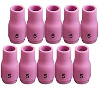 RIVERWELD TIG Alumina Nozzle Ceramic Cups 13N09 5# 8.0mm Orifice Fit PTA SR DB WP 9 17 18 20 25 26 TIG Welding Torch Accessories Pack of 10