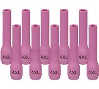 RIVERWELD TIG Alumina Nozzles Ceramic Cups Long 796F75 4XL# 6.5mm Orifice Fit DB PTA SR WP 9 20 25 TIG Welding Torch Pack of 10