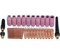 RIVERWELD TIG Collet Bodies Ceramic Cups 10N Series Assorted Size kit 33pcs