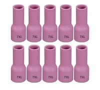 RIVERWELD TIG Gas Lens Alumina Nozzle Ceramic Cups Extended 53N61XL #7XL 11.0mm Fit PTA DB SR WP 9 17 18 20 25 26 TIG Welding Torch Pack of 10