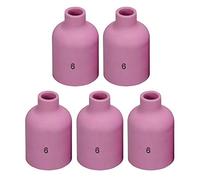 RIVERWELD TIG Gas Lens Ceramic Cups Jumbo 57N75 6# 9.5mm Orifice 5pcs