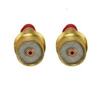 RIVERWELD TIG Gas Lens Collet Bodies Large Diameter Jumbo 45V64S 2.4mm Orifice Fit SR WP 9 20 25 TIG Welding Torch Pack of 2