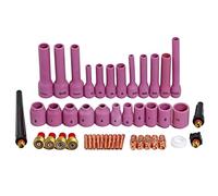 RIVERWELD TIG Gas Lens Collet Body Ceramic Cups 45V 13N 53N 796F 46pcs