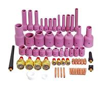 RIVERWELD TIG Gas Lens Collet Body Ceramic Cups 45V 13N 796F 53N 63pcs