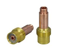 RIVERWELD TIG Gas Lens Collets Bodies Large Diameter 45V27 3.2mm Orifice for QQ300 PTA DB SR WP 17 18 26 TIG Welding Torch Pack of 2