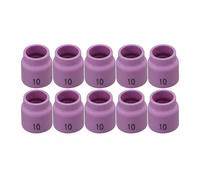 RIVERWELD TIG Gas Lens Stubby Alumina Ceramic Cups 10# 5/8" 16.0mm 53N12SW for SR WP 17 18 26 TIG Welding Torches Pack of 10
