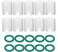 RIVERWELD TIG Glass Cups Clear Quartz Nozzle #10 16.0mm Orifice for SR WP 9 17 18 20 25 26 TIG Welding Torch 20pcs